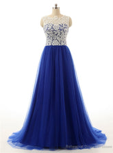 Long Tulle Prom Dresses Royal Blue Prom Dresses Prom Dresses